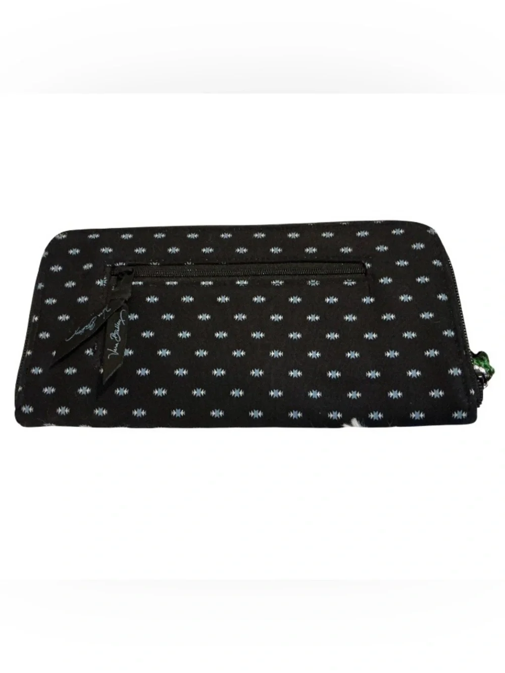 Vera Bradley Alpine Black Travel Organizer Wallet Passport Holder NWT Zip Case